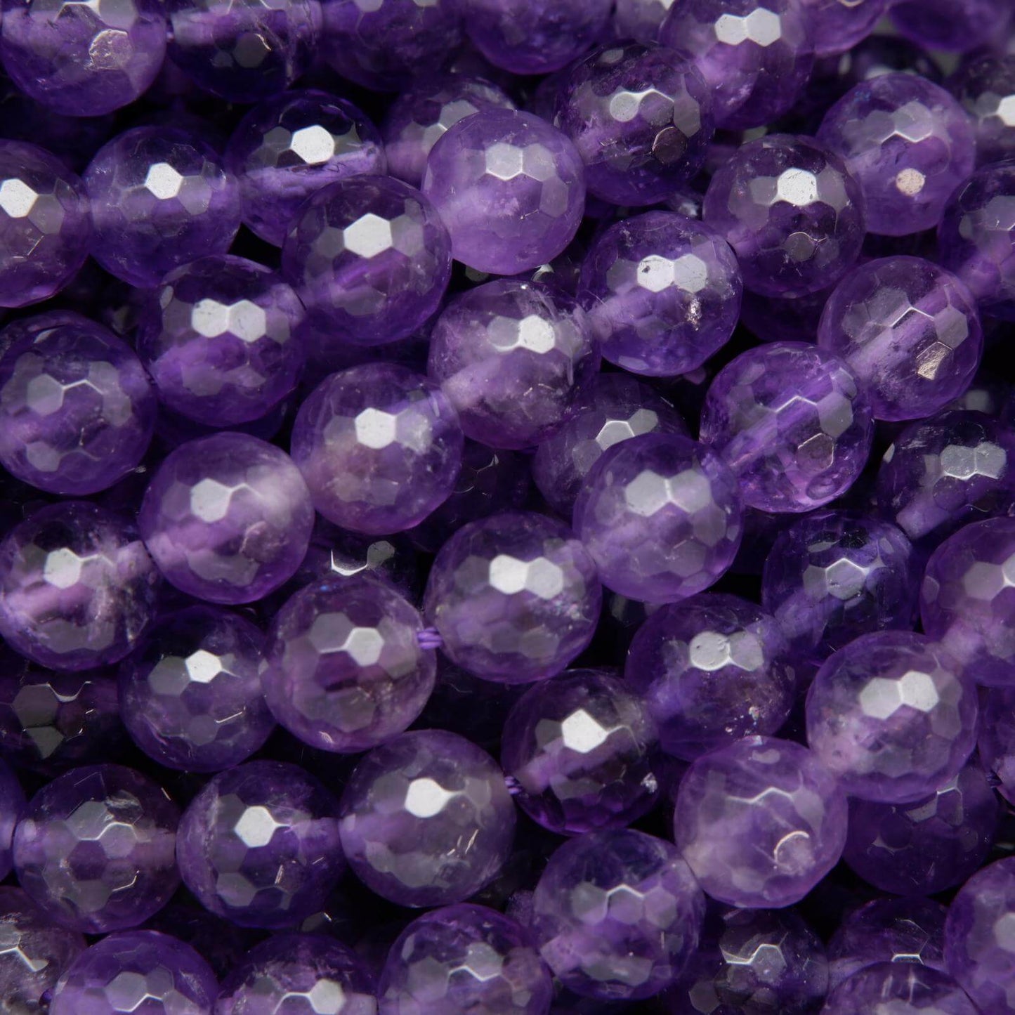 Mala Necklace Amethyst Faceted
