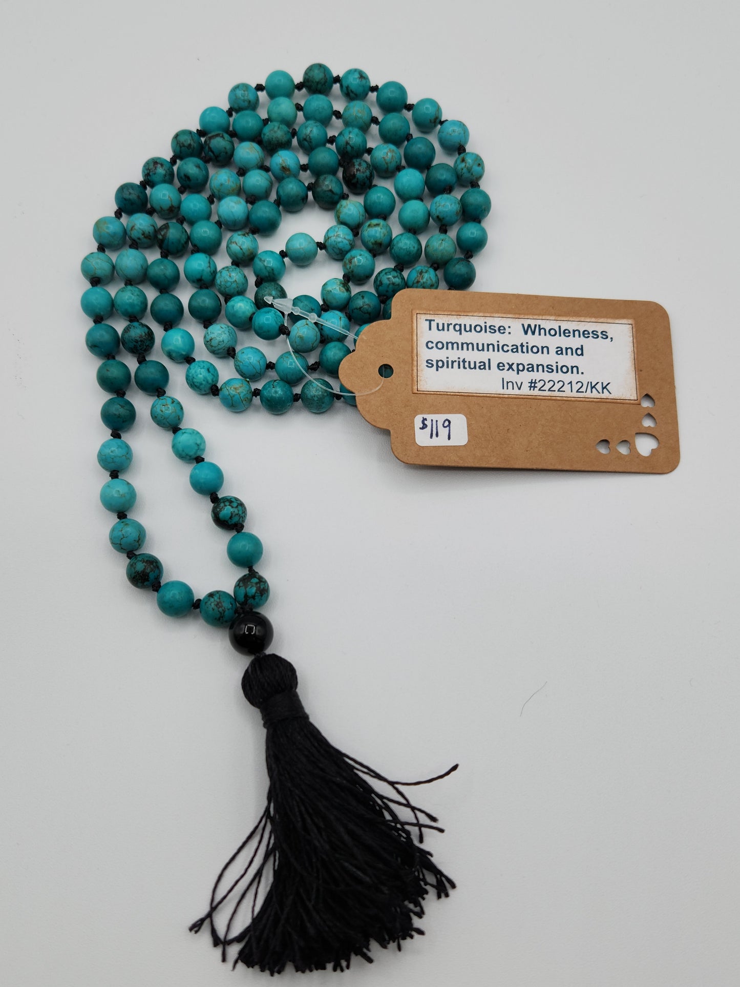 Mala Necklace Turquoise 8mm