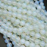 Mala Necklace Natural Red Agate, Smoky Quartz, and Opalite 8mm