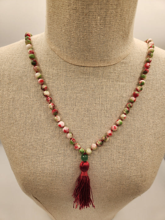 Mala Necklace Mashan Jade