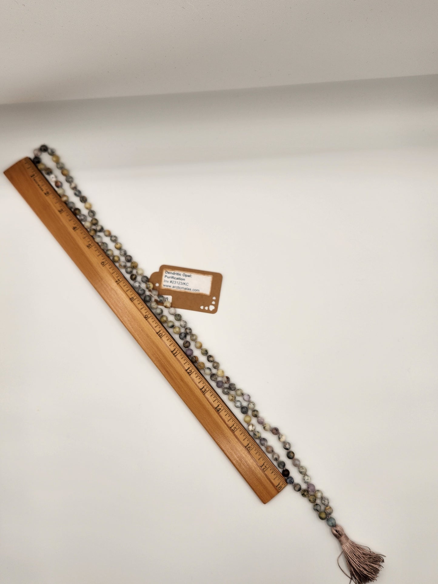 Mala Necklace Dendritic Opal