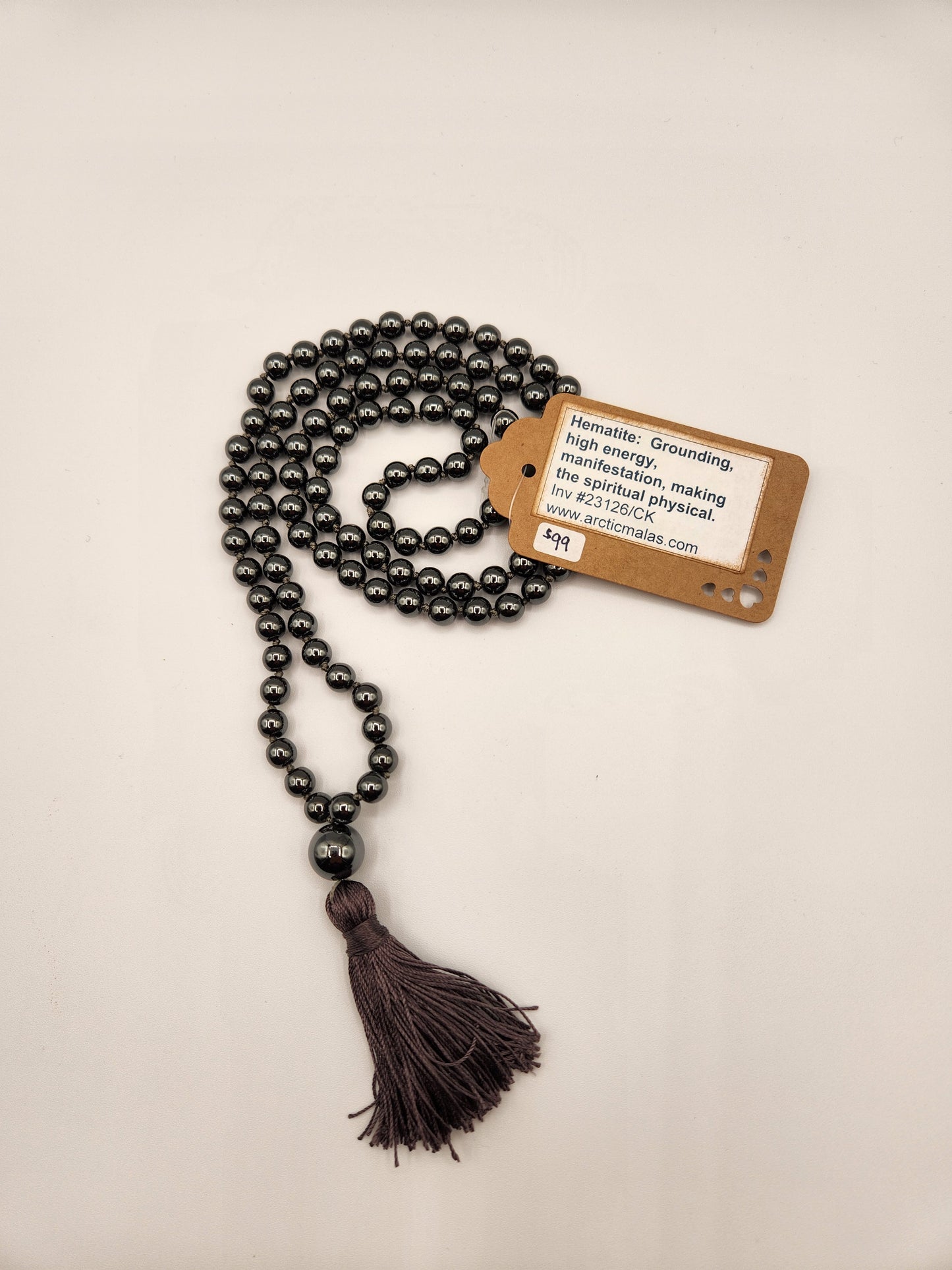Mala Necklace Hematite