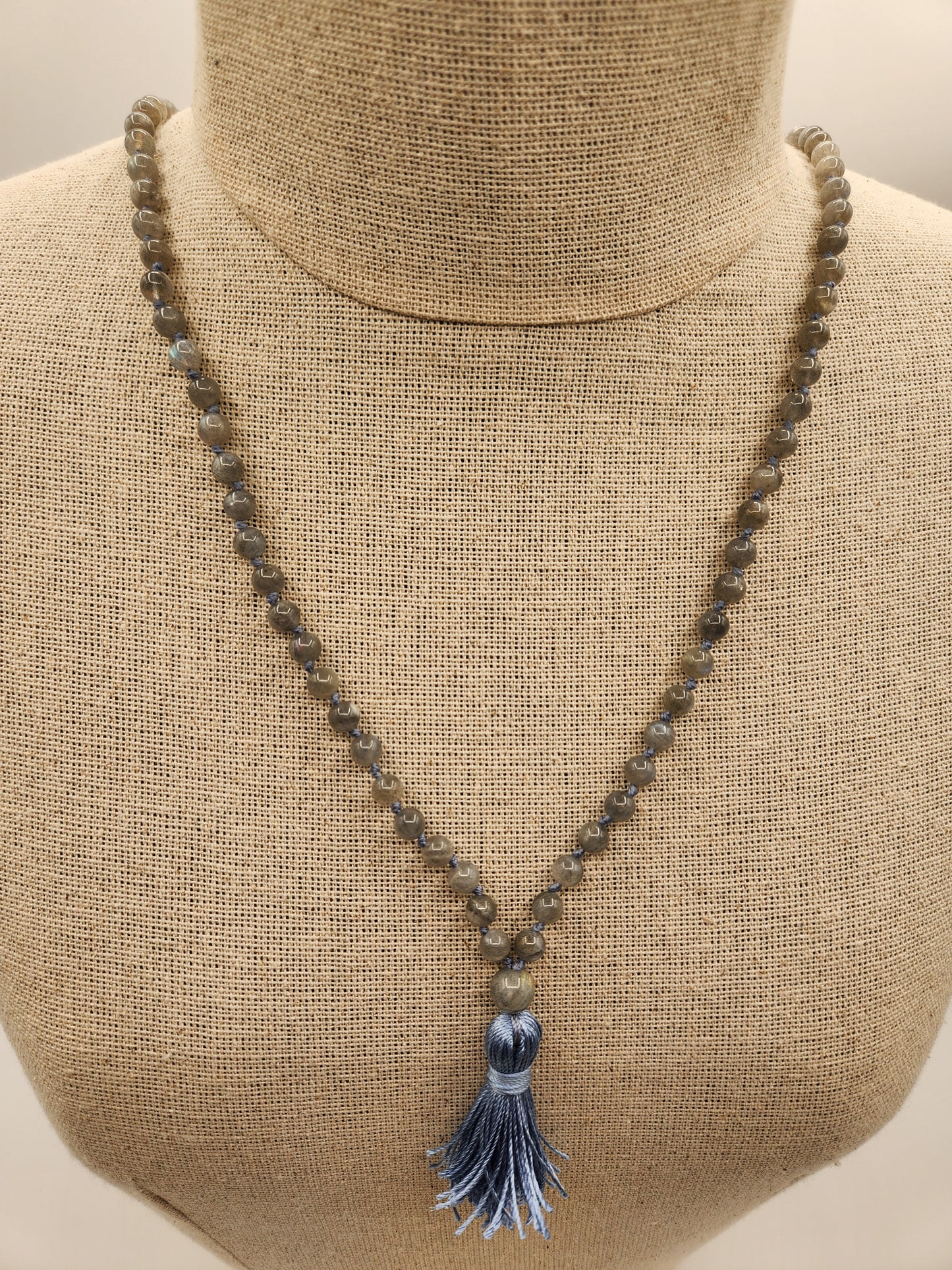 Mala Necklace Labradorite 6mm