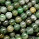 Mala Necklace Green Jade, Opal