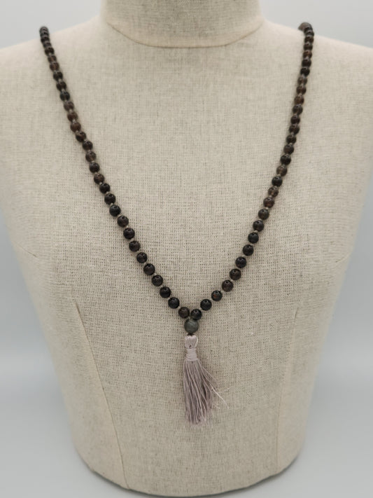 Mala Necklace Cat's Eye 8mm