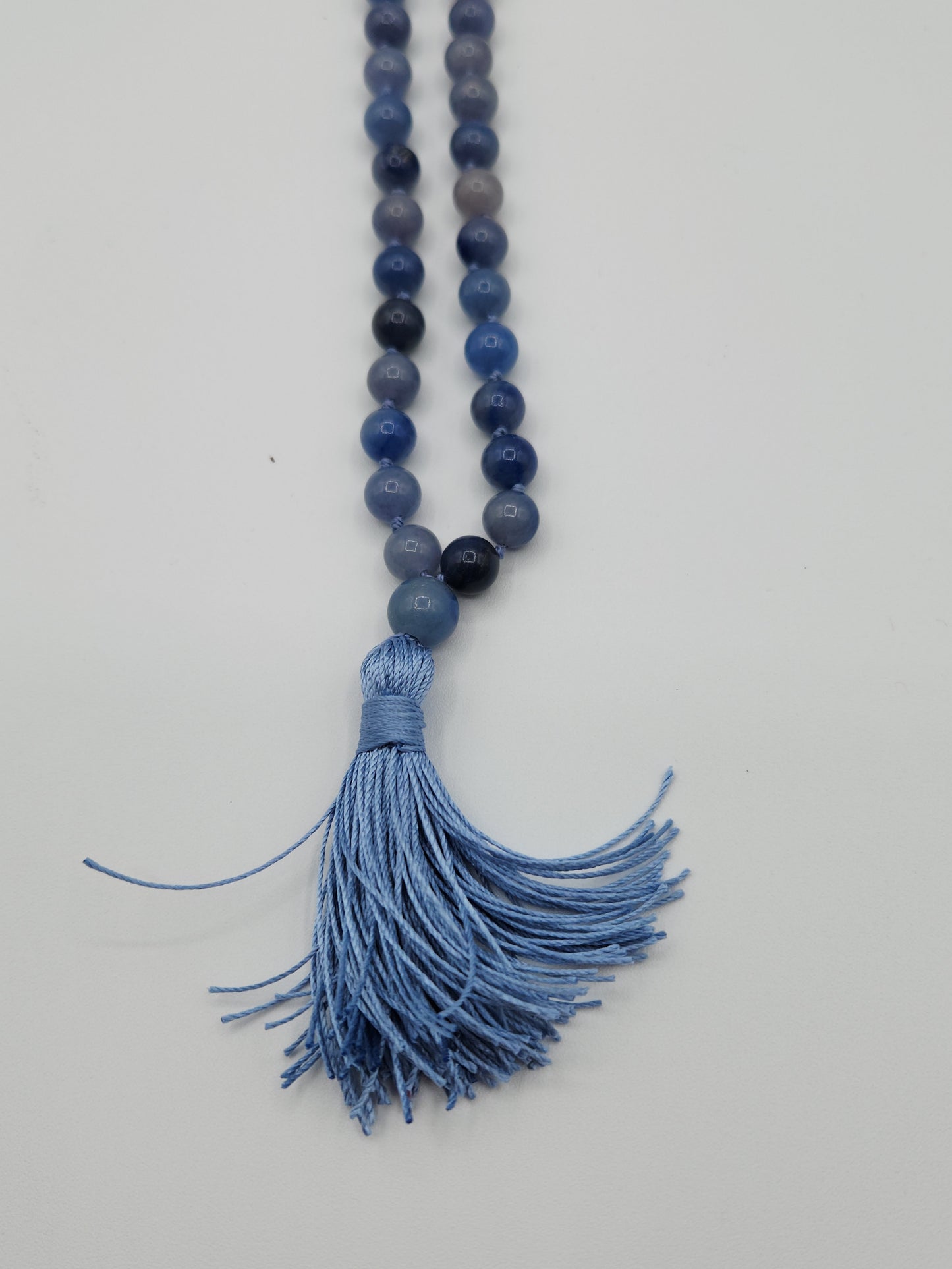 Mala Necklace Blue Aventurine 8mm