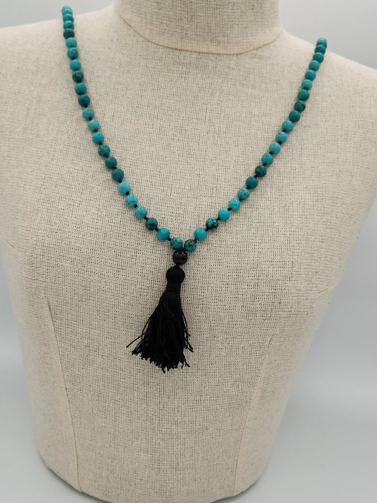 Mala Necklace Turquoise 8mm